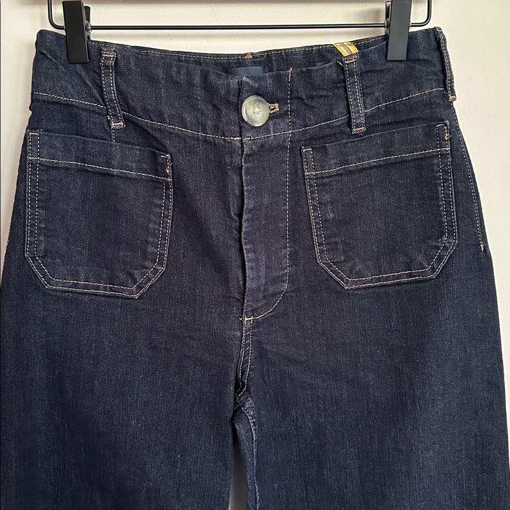 Anthropologie Maeve Colette Crop High Rise Wide Leg Jeans - Picture 7 of 12